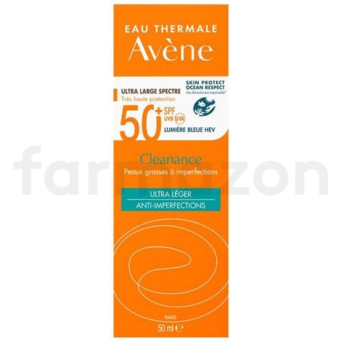 Avène Solaire Cleanance Yağlı Ciltler için Güneş Koruyucu SPF50+ 50 ml