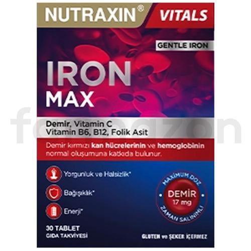 Nutraxin Iron Max 17 mg 30 Tablet