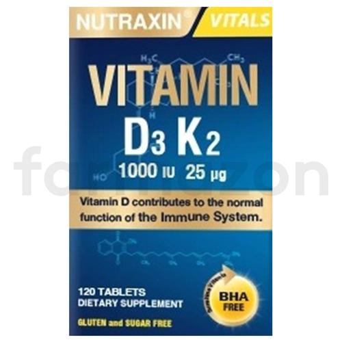 Nutraxin Vitamin D3K2 1000 IU 120 Tablet