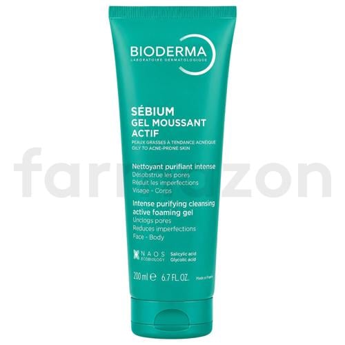 Bioderma Sebium Foaming Gel Actif 200 ml