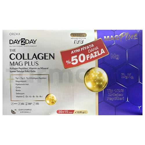 Day2day The Collagen Mag Plus 45 Saşe - %50 Daha Fazla