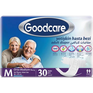 GoodCare Bel Bantlı Hasta Bezi – Yetişkin Hasta Bezi