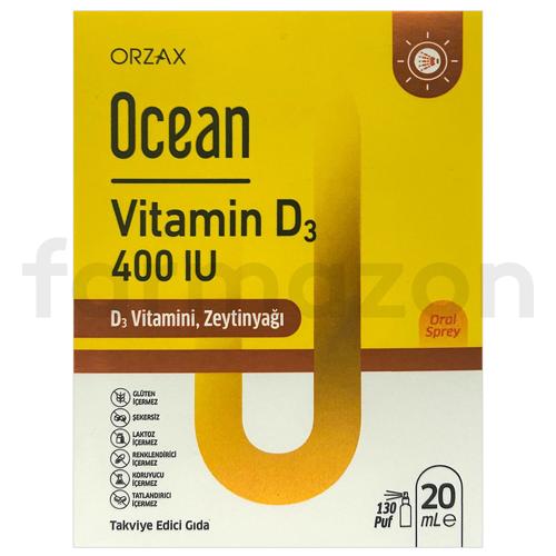 Ocean Vitamin D3 400 IU Oral Sprey 20 ml