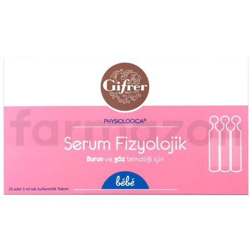 Gifrer Serum Fizyolojik 5 ml x 20 Flakon
