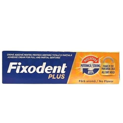 Fixodent Plus Diş Protez Yapıştırıcı Tat İçermez Krem 40 gr