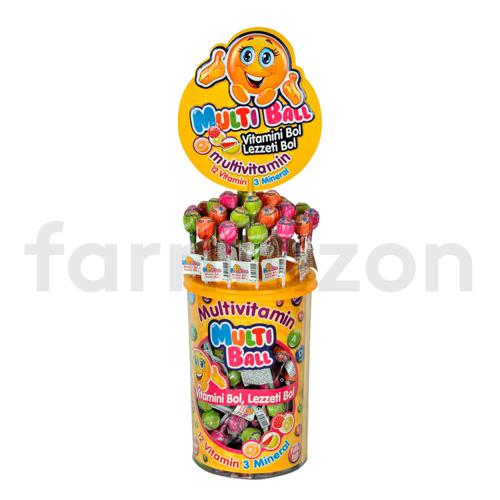 Multiball Lolipop Multivitamin 150'li