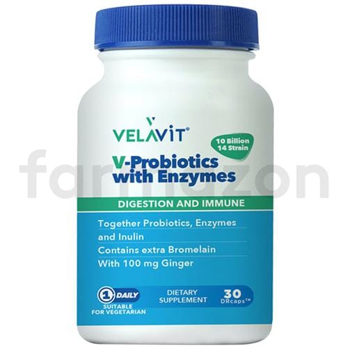 Velavit V-Probiotics With Enzymes 30 Tablet