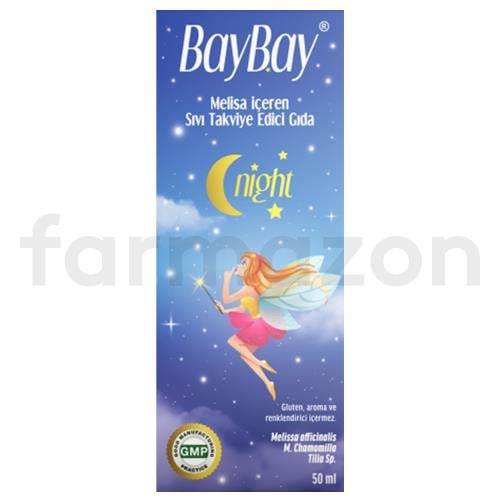 Baybay Night Melisa İçeren Bitkisel Damla 50 ml