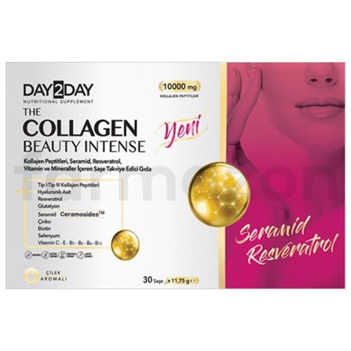 Day2Day The Collagen Beauty Intense Çilek Aromalı 30 Saşe