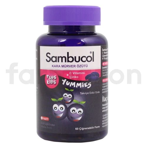 Sambucol Plus Kids Yummies 60 Çiğneme Tableti