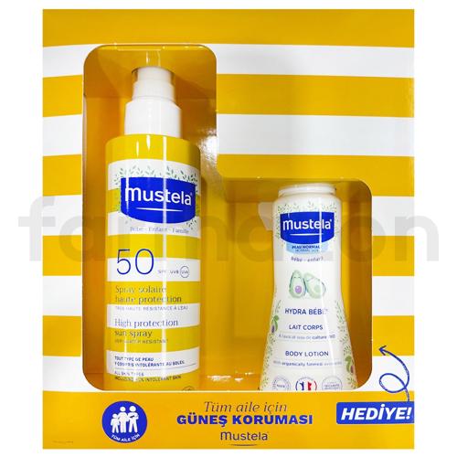 Mustela Set - Very High Protection Güneş Spreyi SPF50+ 200 ml + Losyon 100 ml