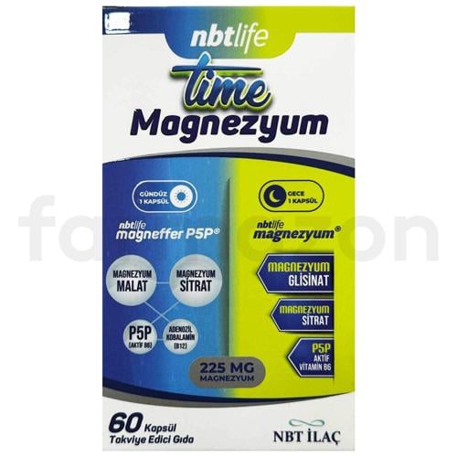 Nbt Life Time Magnezyum 60 Kapsül
